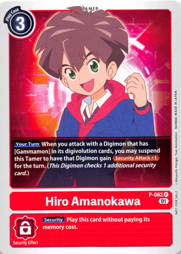 Hiro Amanokawa (Official Tournament Pack Vol.5) [P-062] [Digimon Promotion Cards] Normal