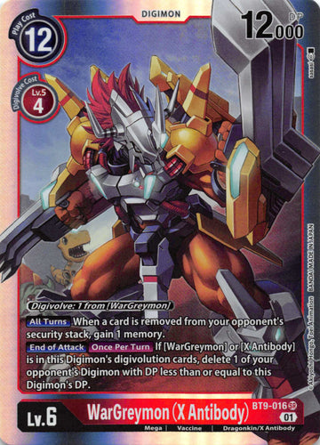 WarGreymon (X Antibody) [BT9-016] [X Record] Foil