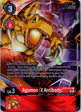 Agumon (X Antibody) (Alternate Art) [BT9-008] [X Record] Foil