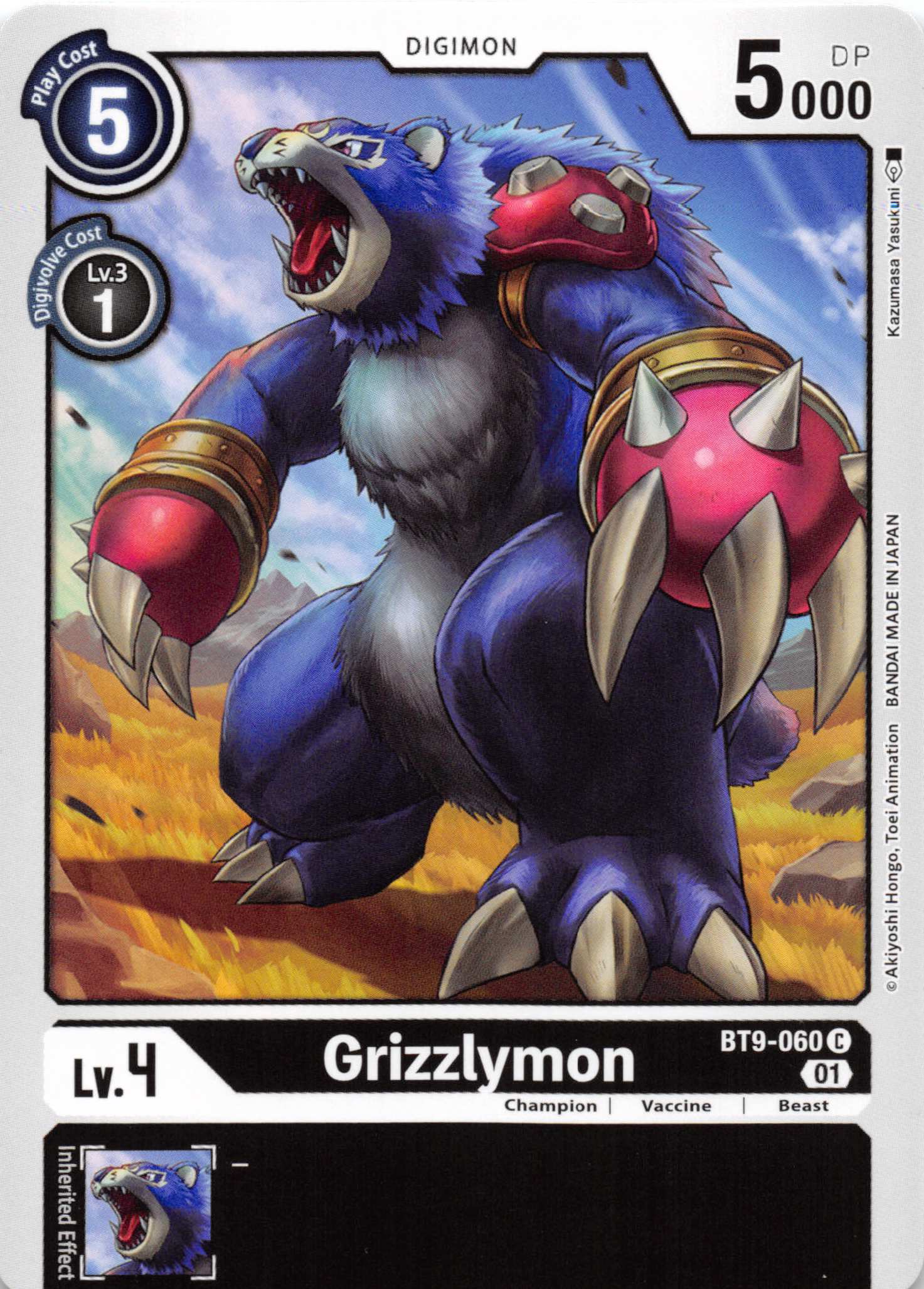 Grizzlymon [BT9-060] [X Record] Normal