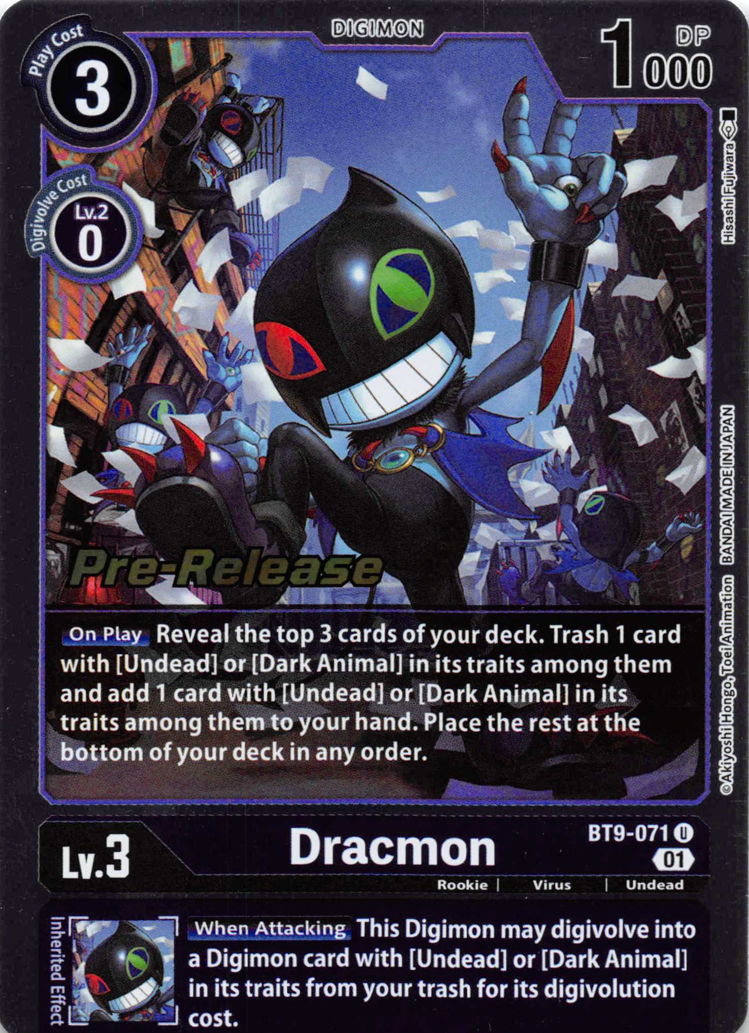 Dracmon [BT9-071] [X Record Pre-Release Cards] Normal