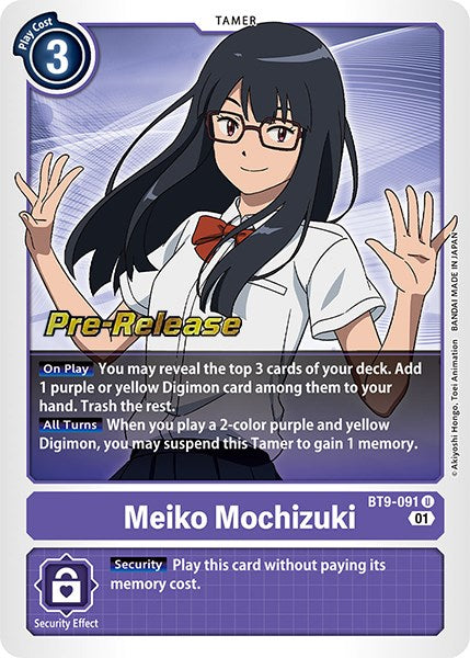 Meiko Mochizuki [BT9-091] [X Record Pre-Release Cards] Foil