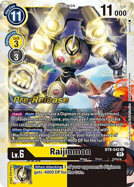 Raijinmon [BT9-042] [X Record Pre-Release Cards] Normal