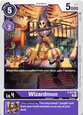Wizardmon - P-077 [P-077] [Digimon Promotion Cards] Foil