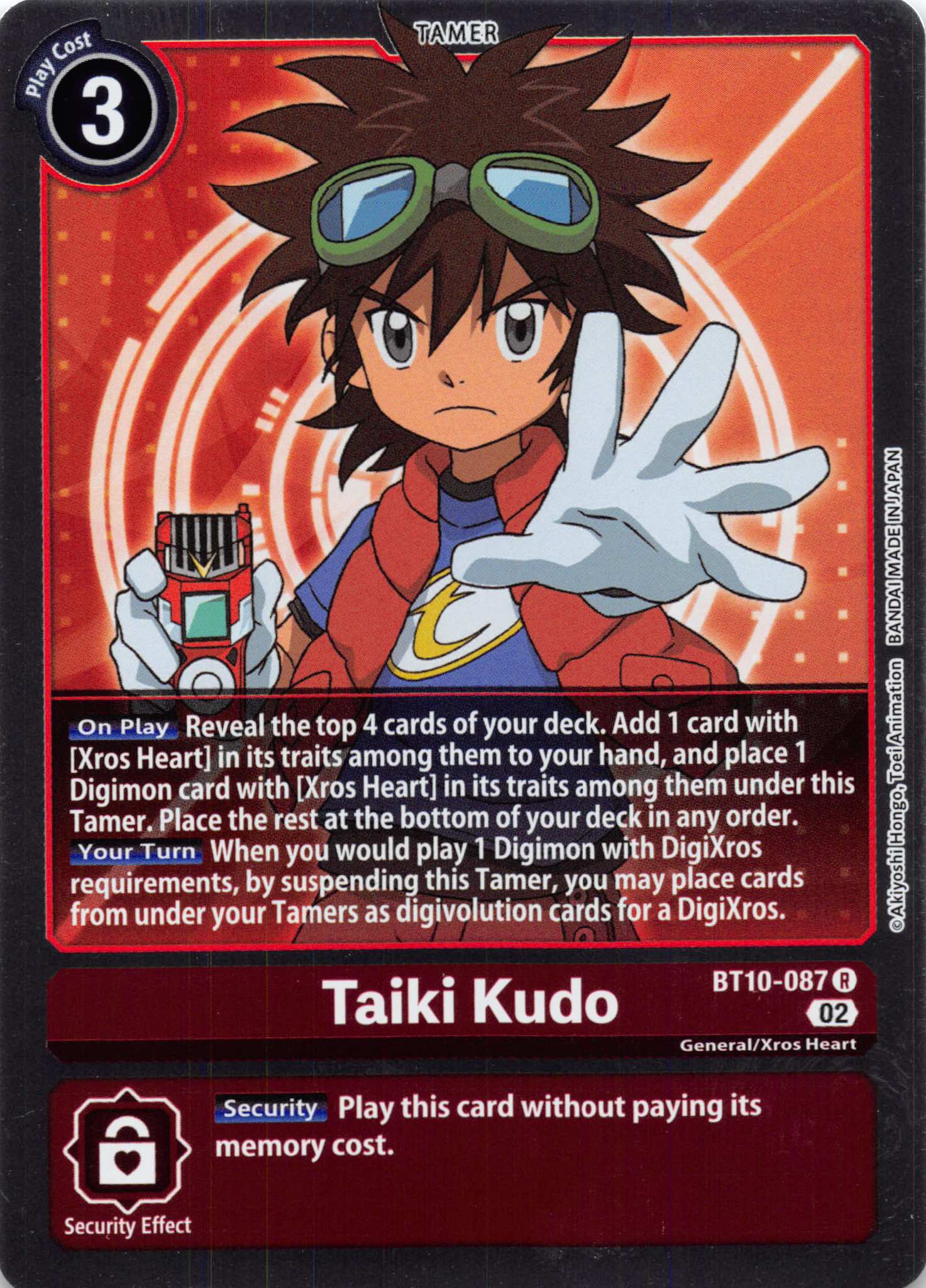 Taiki Kudo [BT10-087] [Xros Encounter] Foil