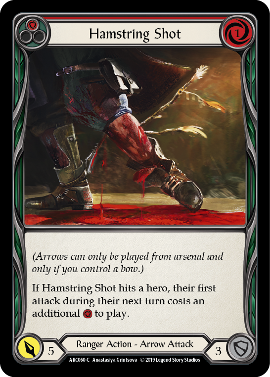Hamstring Shot (Red) [ARC060-C] 1st Edition Normal - Duel Kingdom