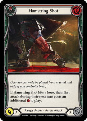 Hamstring Shot (Red) [ARC060-C] 1st Edition Normal - Duel Kingdom