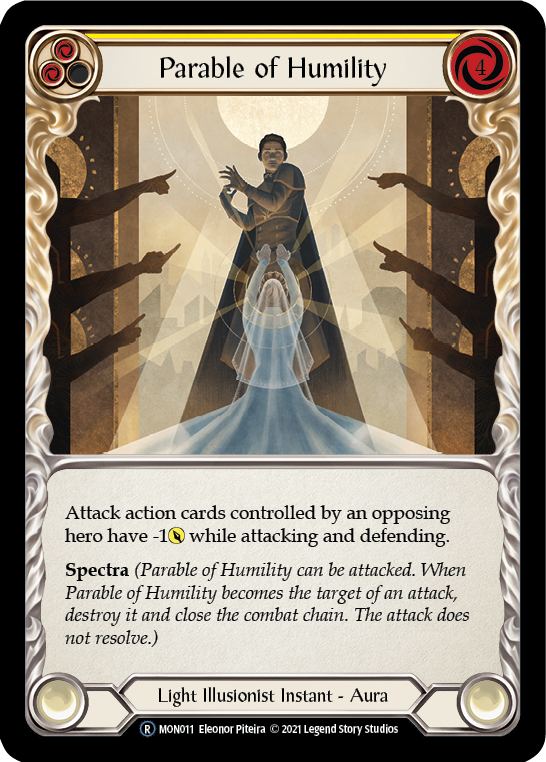 Parable of Humility (Rainbow Foil) [U-MON011-RF] Unlimited Rainbow Foil - Duel Kingdom