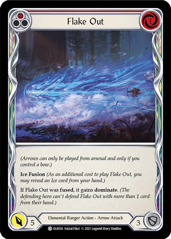 Flake Out (Red) [ELE056] 1st Edition Normal - Duel Kingdom