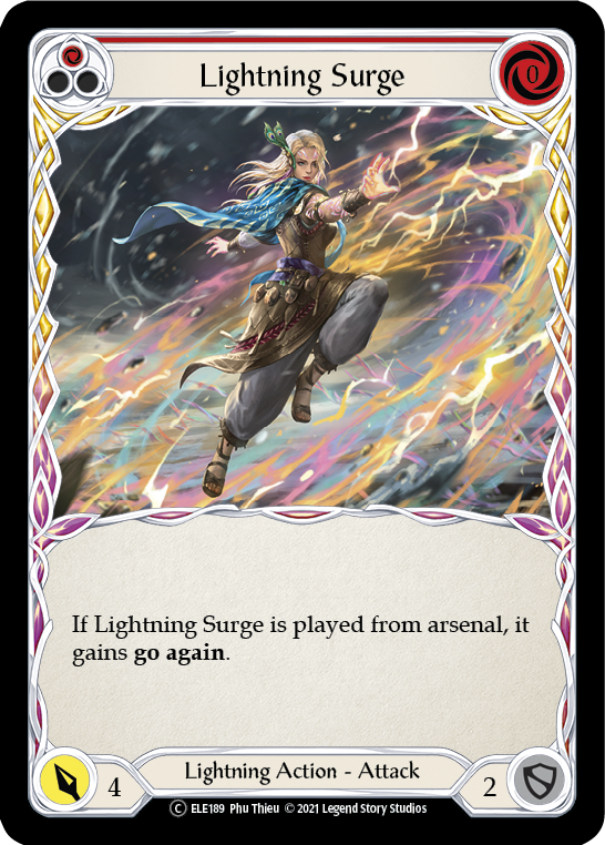 Lightning Surge (Red) [U-ELE189] Unlimited Normal - Duel Kingdom