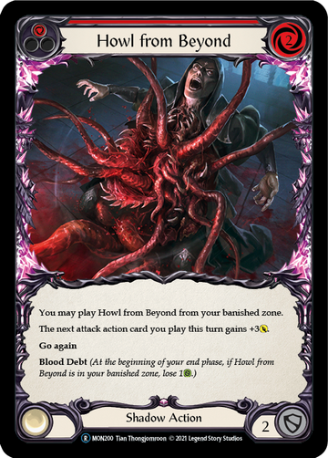 Howl from Beyond (Red) (Rainbow Foil) [U-MON200-RF] Unlimited Rainbow Foil - Duel Kingdom