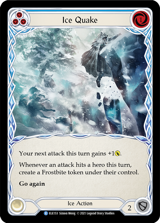 Ice Quake (Blue) [ELE153] 1st Edition Normal - Duel Kingdom