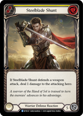 Steelblade Shunt (Yellow) [WTR127] Unlimited Rainbow Foil - Duel Kingdom