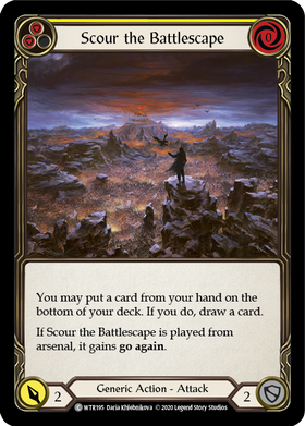Scour the Battlescape (Yellow) [WTR195] Unlimited Rainbow Foil - Duel Kingdom