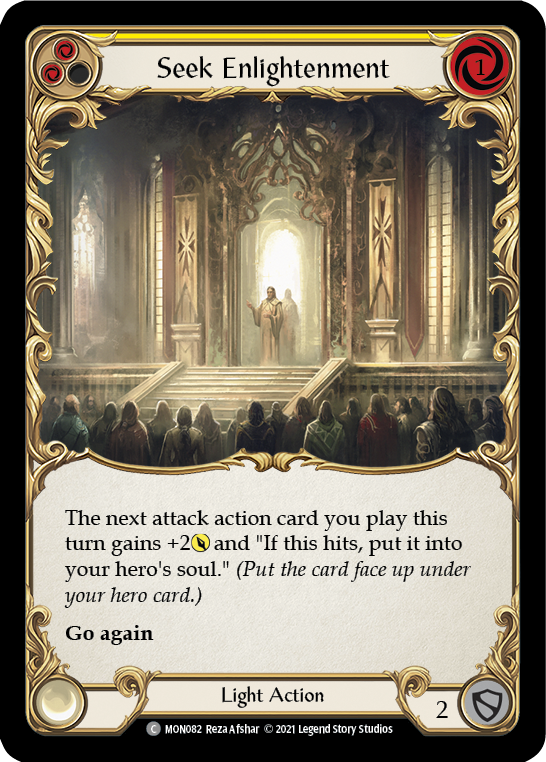 Seek Enlightenment (Yellow) [MON082] 1st Edition Normal - Duel Kingdom