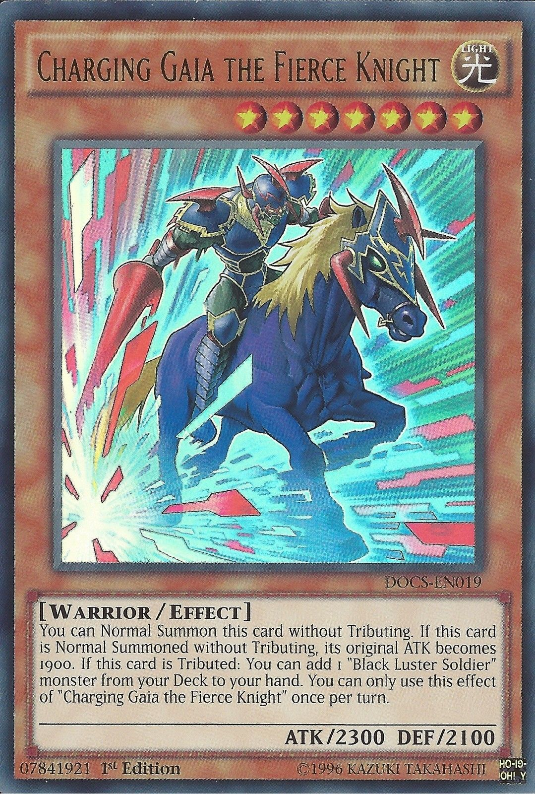 Charging Gaia the Fierce Knight [DOCS-EN019] Ultra Rare - Duel Kingdom