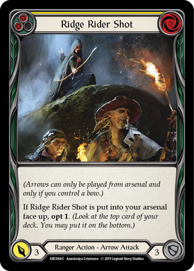 Ridge Rider Shot (Yellow) [ARC064-C] 1st Edition Normal - Duel Kingdom