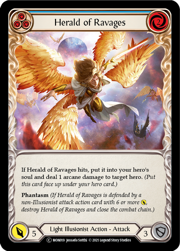 Herald of Ravages (Blue) [U-MON019] Unlimited Normal - Duel Kingdom