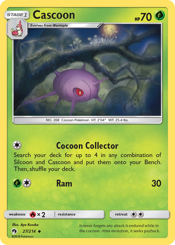Cascoon (27/214) [Sun & Moon: Lost Thunder] - Duel Kingdom
