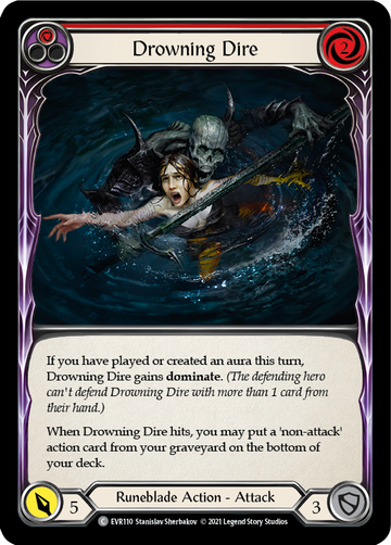 Drowning Dire (Red) [EVR110] 1st Edition Normal - Duel Kingdom