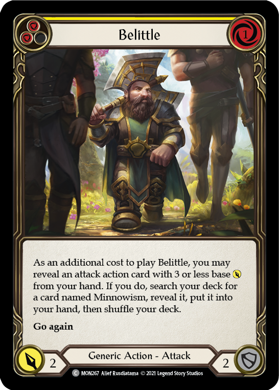 Belittle (Yellow) [MON267] 1st Edition Normal - Duel Kingdom