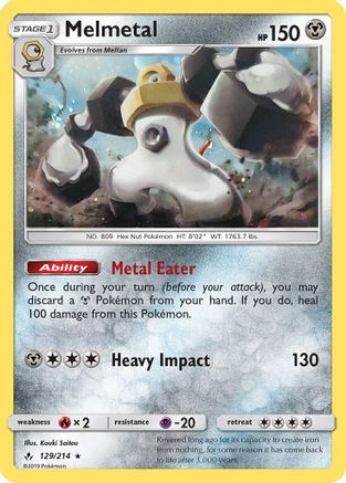 Melmetal - 129/214 (Cosmos Holo) [129/214] [Blister Exclusives] Holofoil