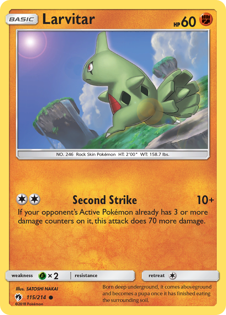 Larvitar (115/214) [Sun & Moon: Lost Thunder] - Duel Kingdom