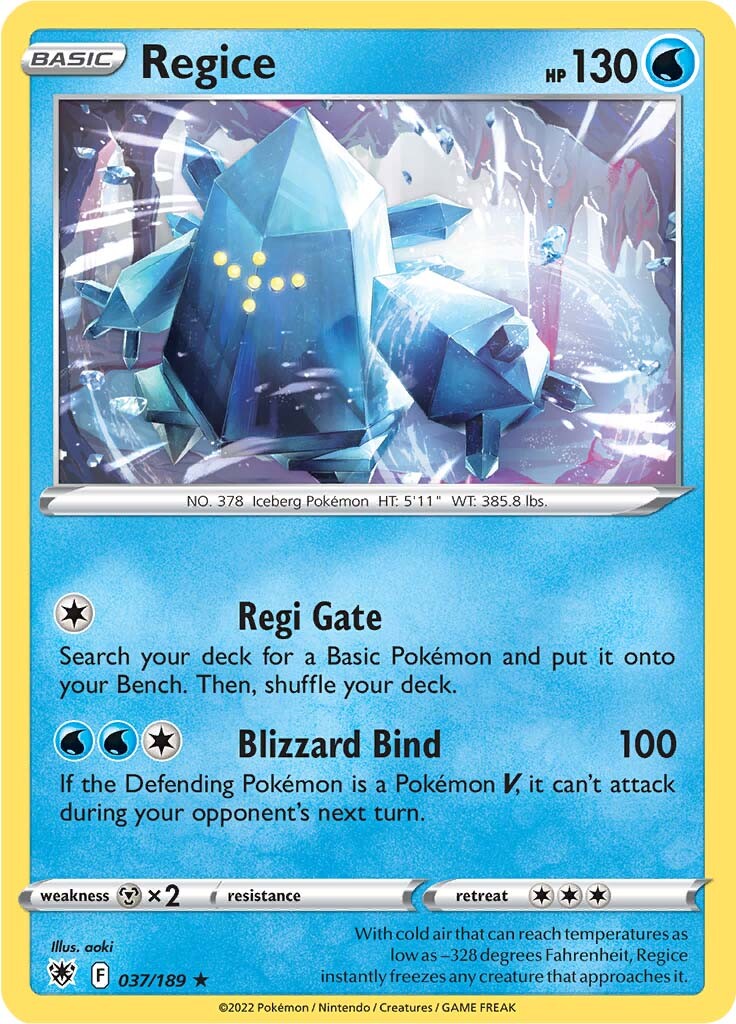 Regice (037/189) [Sword & Shield: Astral Radiance]