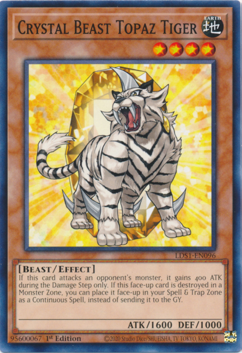 Crystal Beast Topaz Tiger [LDS1-EN096] Common - Duel Kingdom