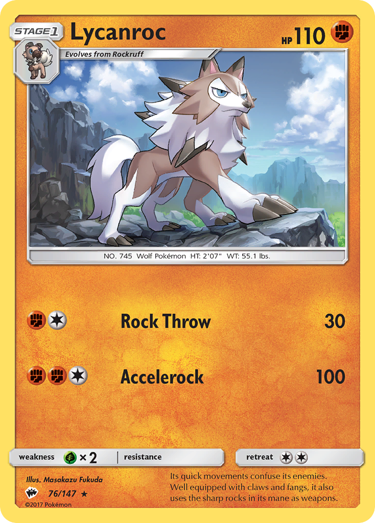 Lycanroc (76/147) [Sun & Moon: Burning Shadows] - Duel Kingdom