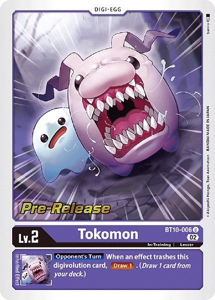 Tokomon [BT10-006] [Xros Encounter Pre-Release Cards] Normal