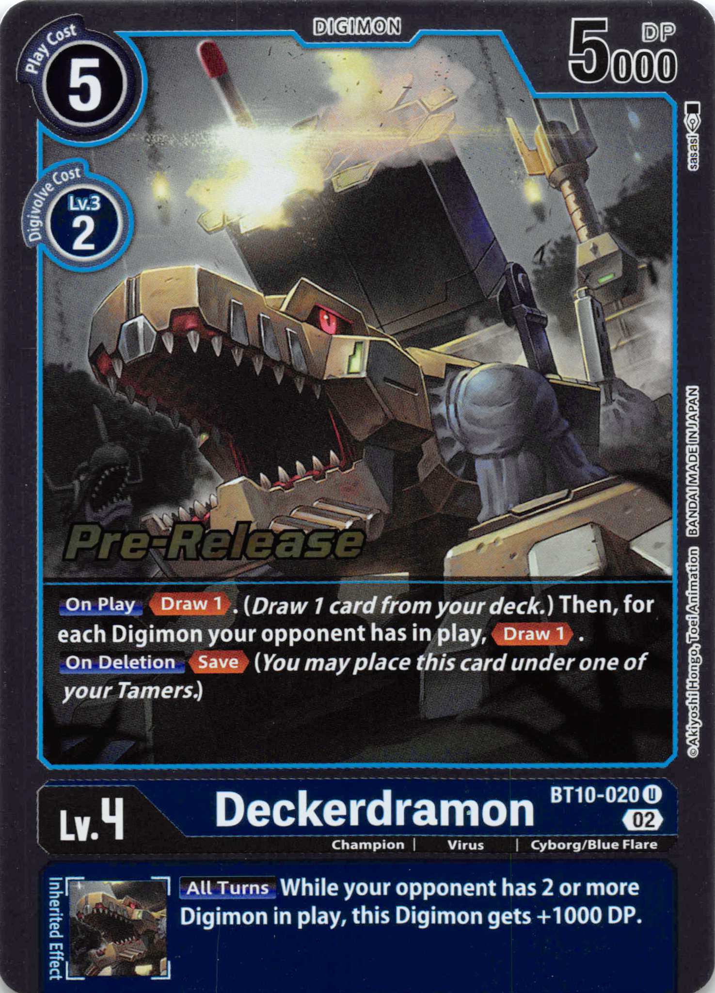 Deckerdramon [BT10-020] [Xros Encounter Pre-Release Cards] Normal