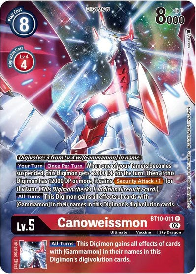 Canoweissmon (Alternate Art) [BT10-011] [Xros Encounter] Foil