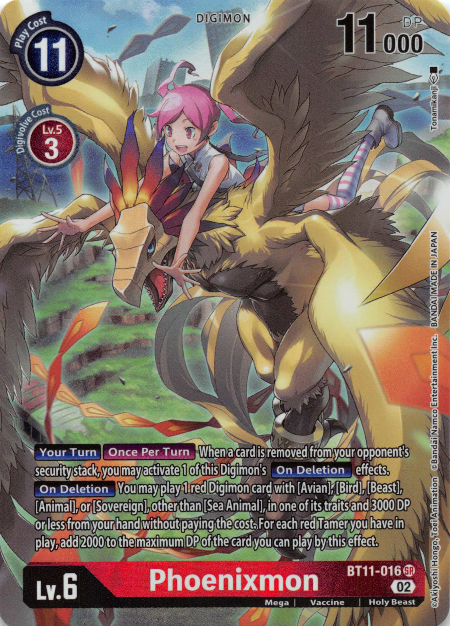 Phoenixmon (Alternate Art) [BT11-016] [Dimensional Phase] Foil