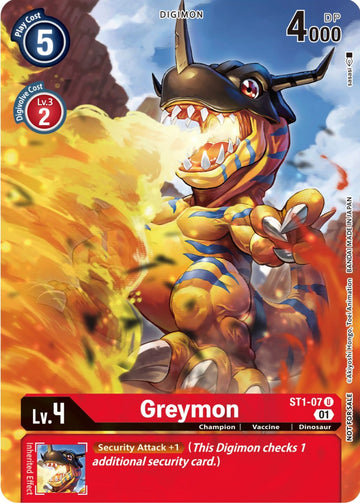 Greymon - ST1-07 (Dimensional Phase Pre-Release) [ST1-07] [Starter Deck 01: Gaia Red] Normal