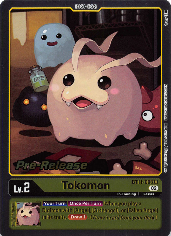 Tokomon [BT11-003 U] [Dimensional Phase Pre-Release Cards] Foil