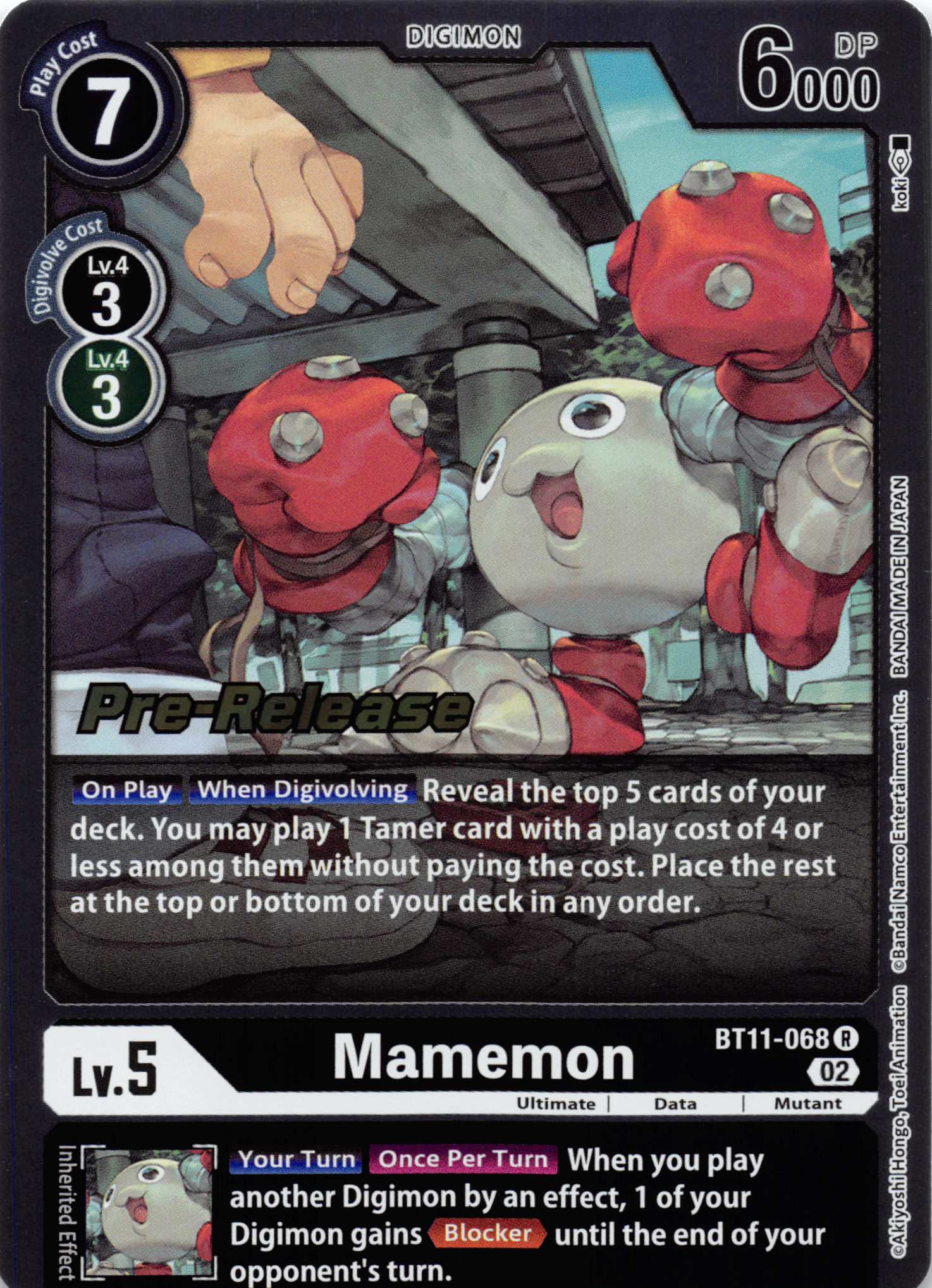 Mamemon [BT11-068] [Dimensional Phase Pre-Release Cards] Normal