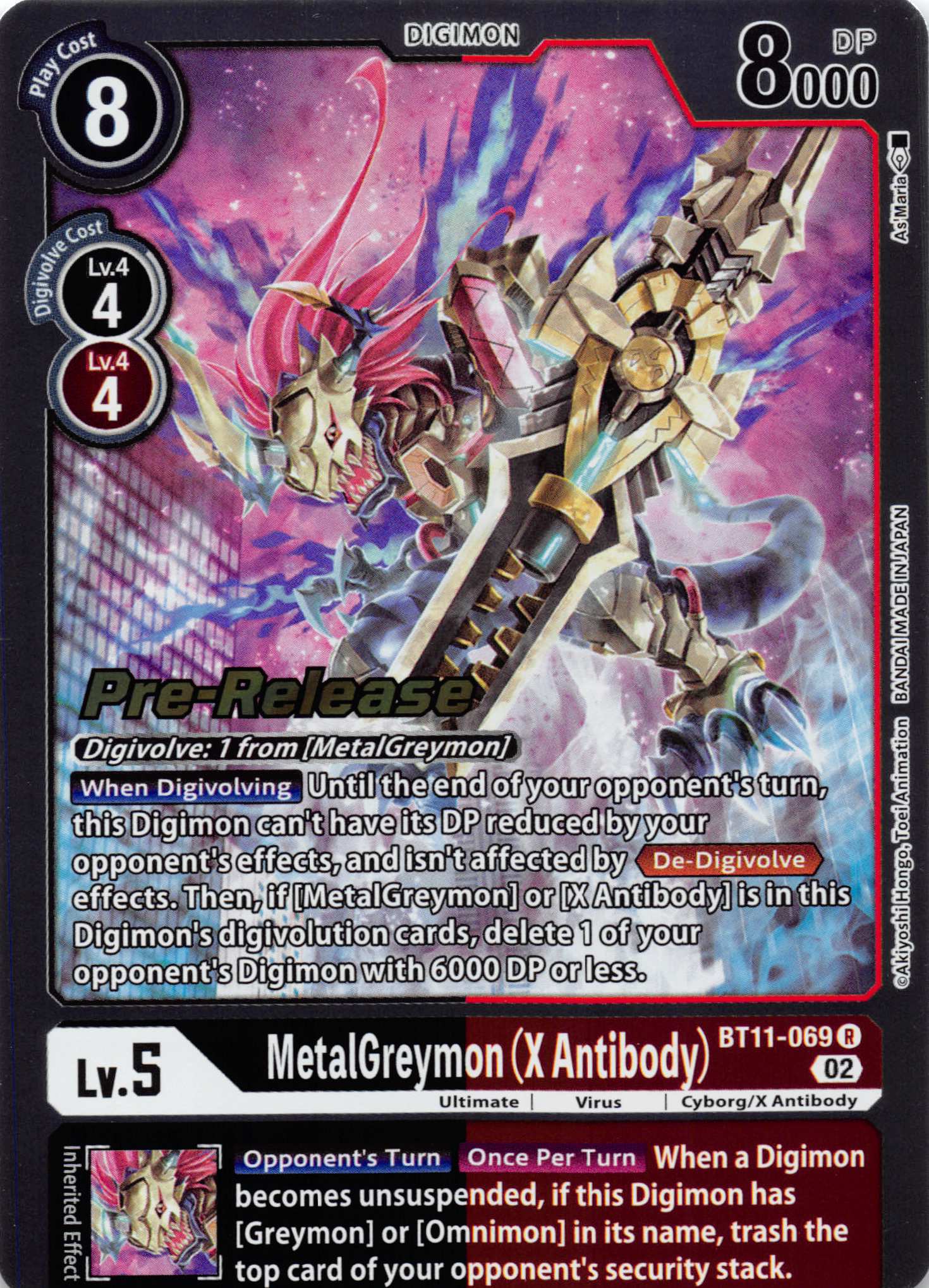 MetalGreymon (X Antibody) [BT11-069] [Dimensional Phase Pre-Release Cards] Normal