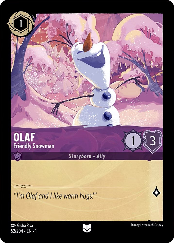 Olaf - Friendly Snowman 52/204 (The First Chapter)