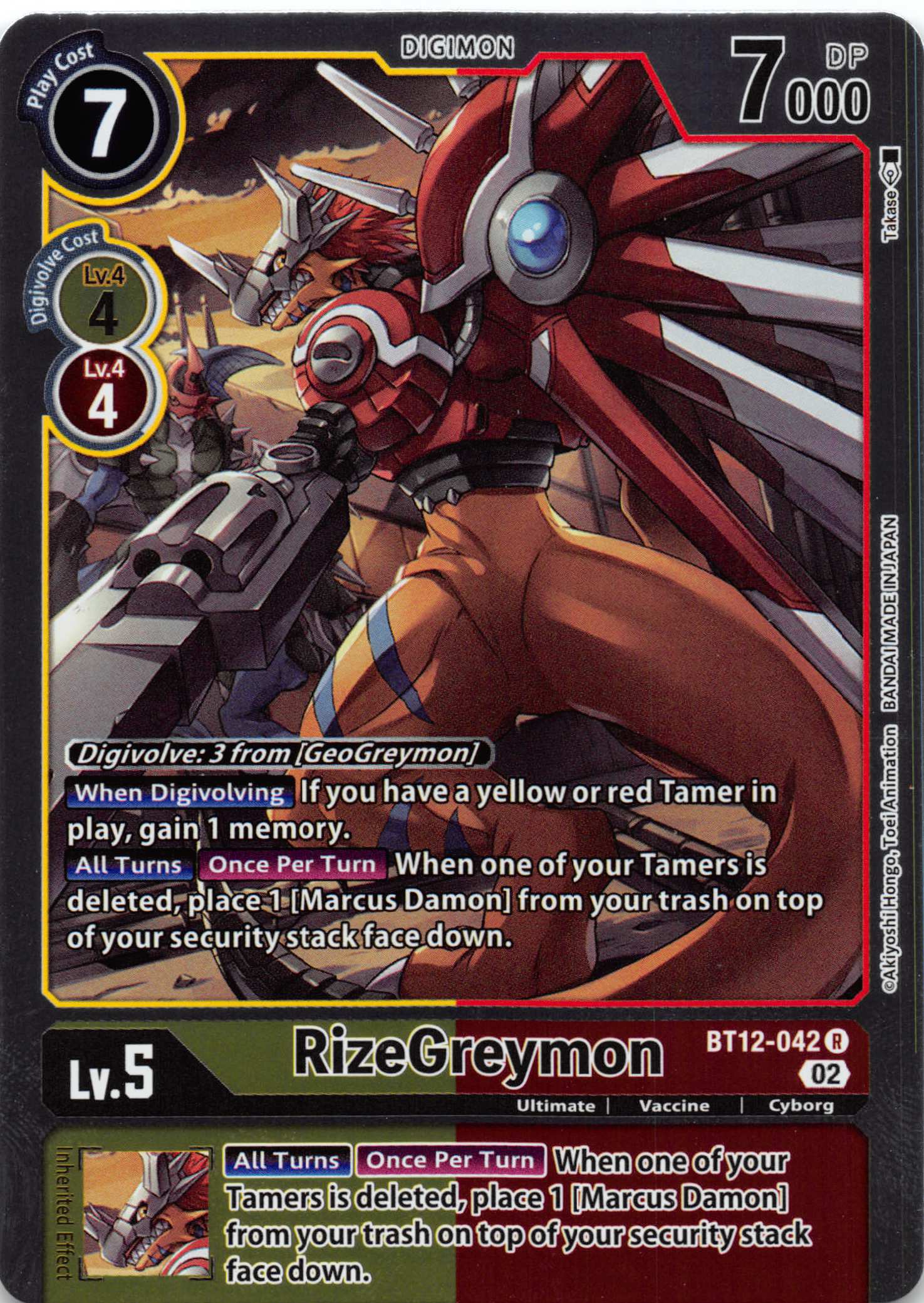 RizeGreymon [BT12-042] [Across Time] Foil