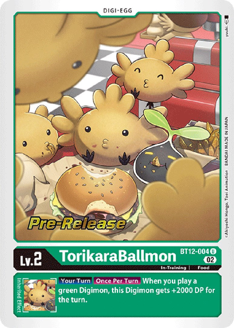 TorikaraBallmon [BT12-004] [Across Time Pre-Release Cards] Normal