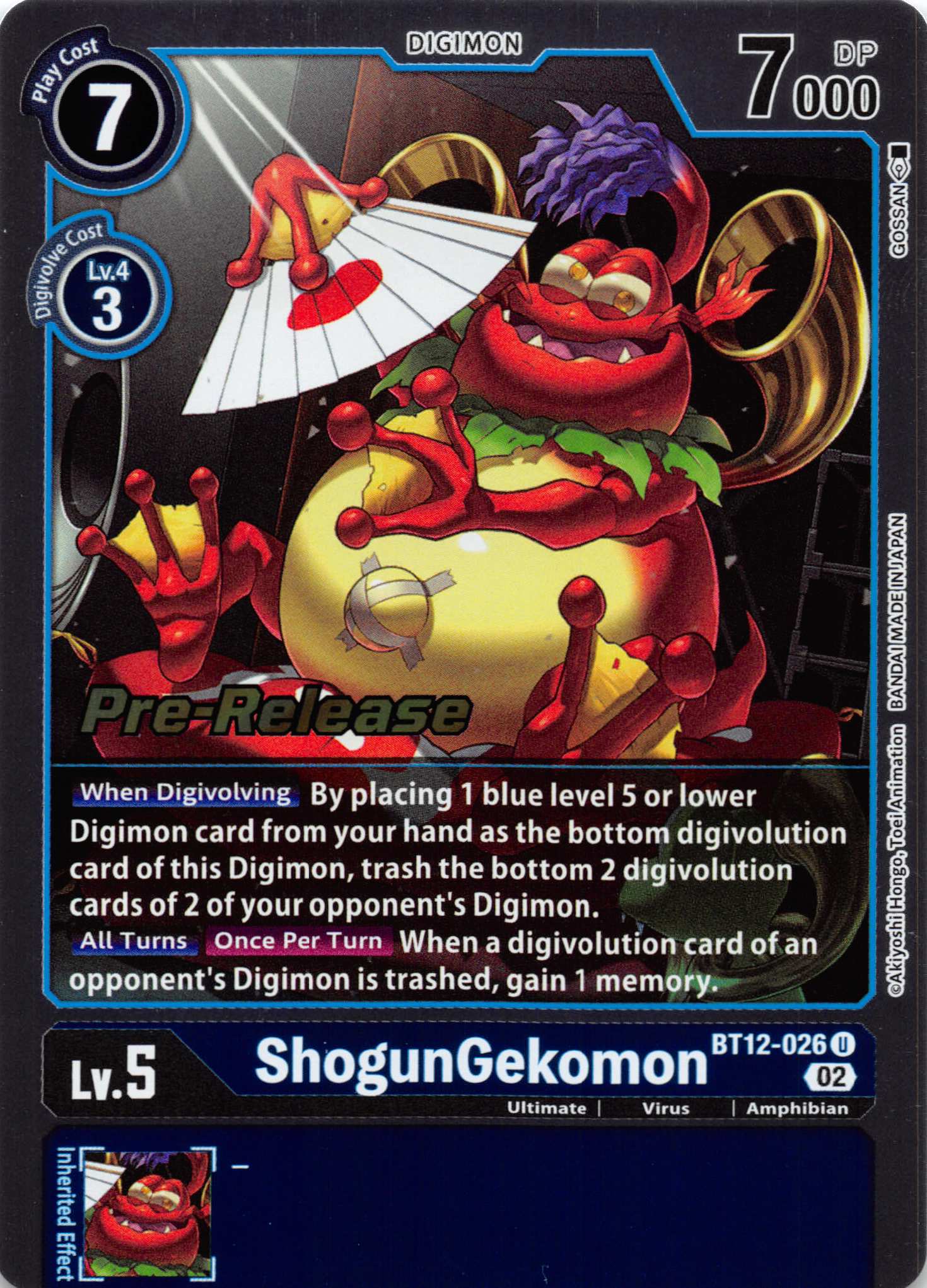 ShogunGenkomon [BT12-026] [Across Time Pre-Release Cards] Normal