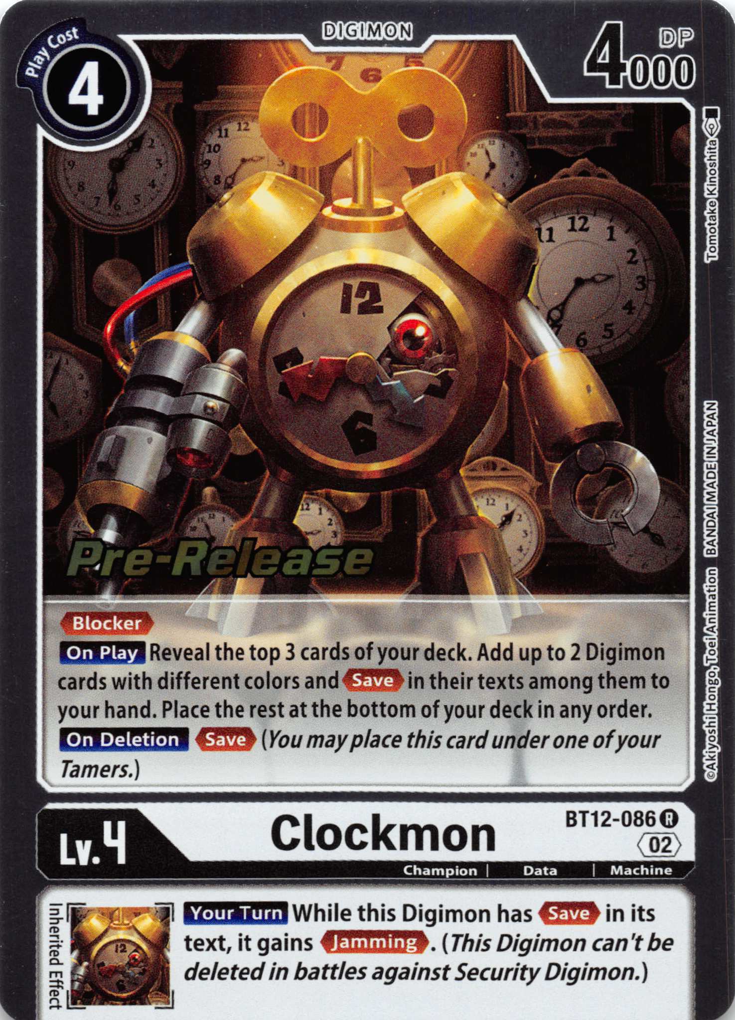 Clockmon [BT12-086] [Across Time Pre-Release Cards] Foil