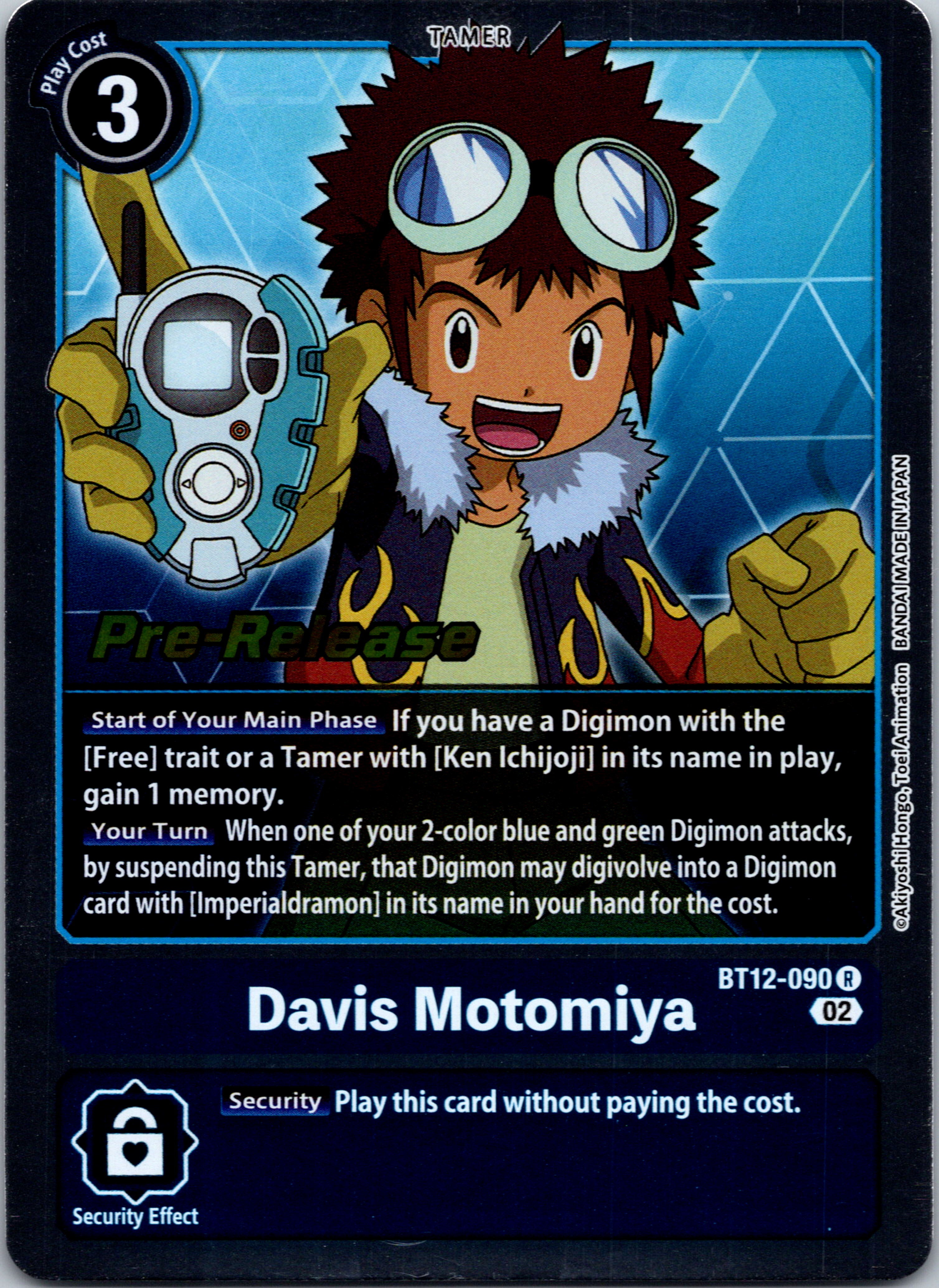 Davis Motomiya [BT12-090] [Across Time Pre-Release Cards] Foil