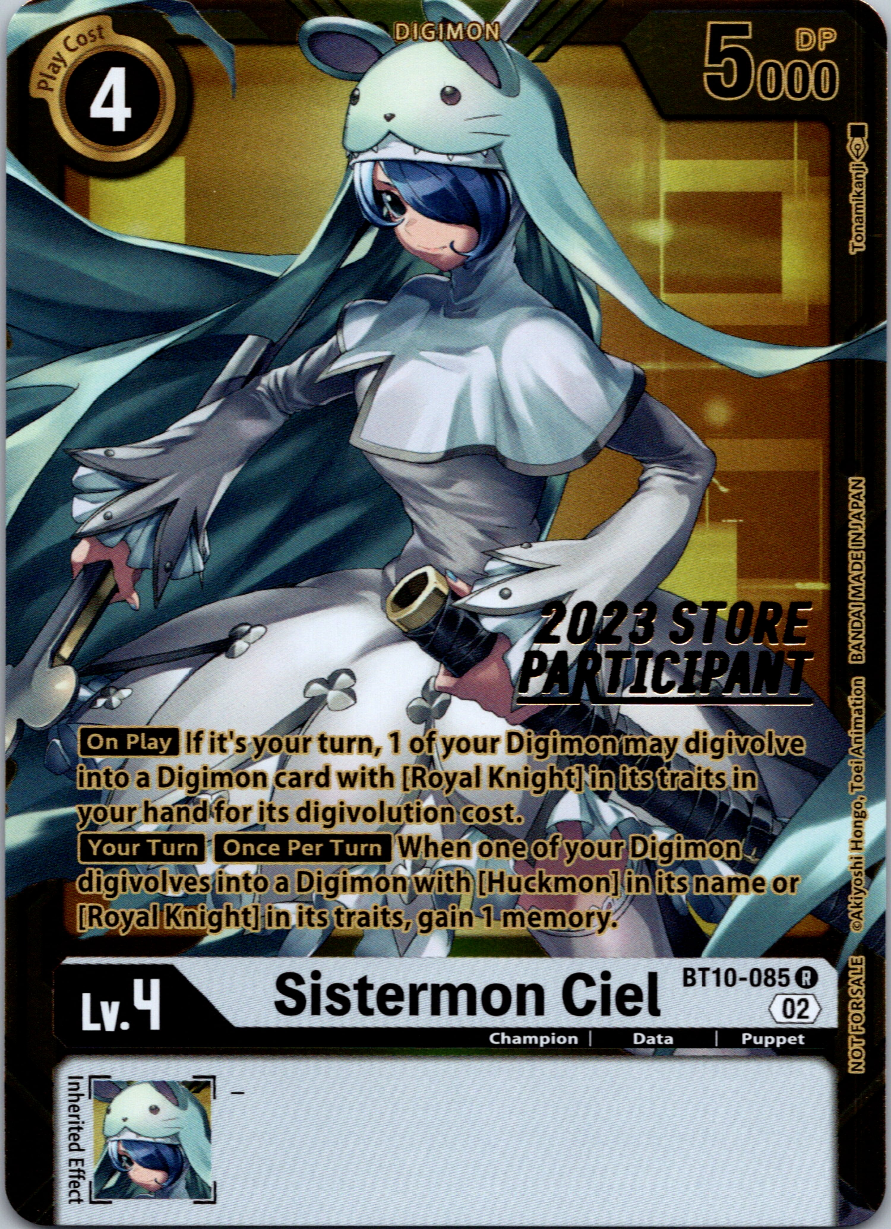 Sistermon Ciel (2023 Store Participant) [BT10-085] [Xros Encounter] Foil