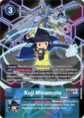 Koji Minamoto (D-Scanner Alternate Art) [BT7-087] [Next Adventure] Foil