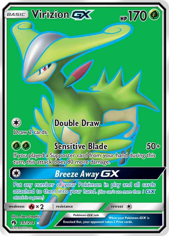 Virizion GX (197/214) [Sun & Moon: Lost Thunder] - Duel Kingdom