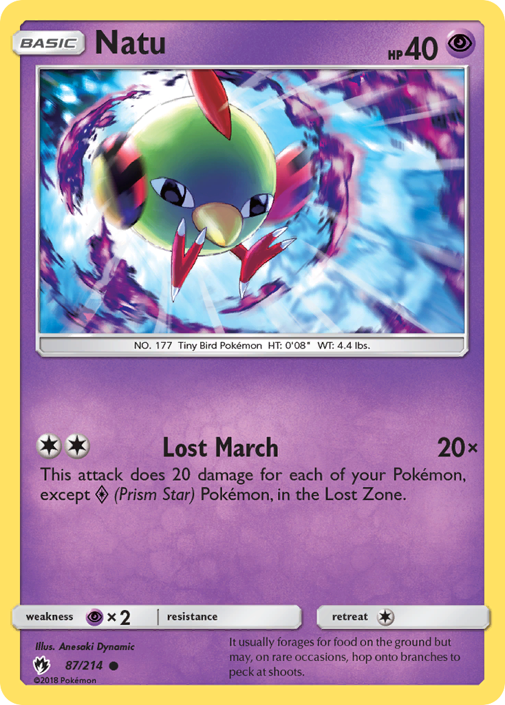 Natu (87/214) [Sun & Moon: Lost Thunder] - Duel Kingdom