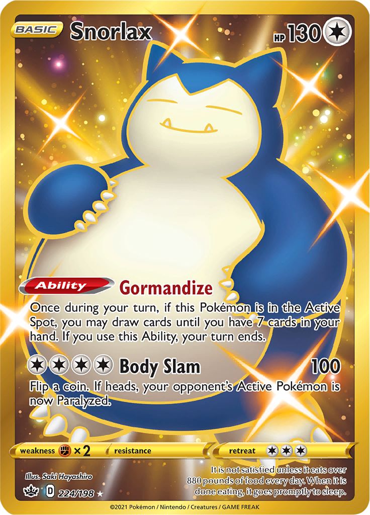 Snorlax (224/198) [Sword & Shield: Chilling Reign] - Duel Kingdom