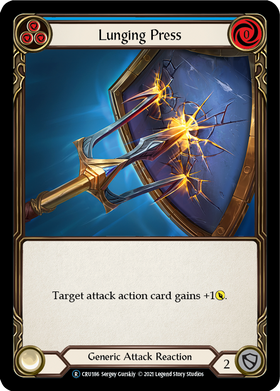 Lunging Press (Rainbow Foil) [CRU186-RF] Unlimited Rainbow Foil - Duel Kingdom